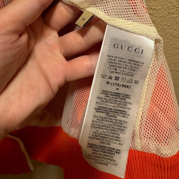 New Gucci GG Logo Zipper Windbreaker Jacket Size M - Picture 11 of 13